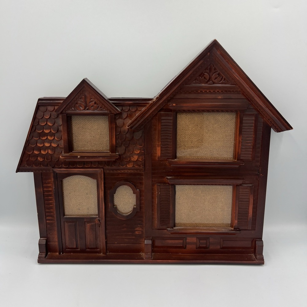 Used Vintage SYROCO Victorian Haunted Gothic House Photo Frame Plastic
